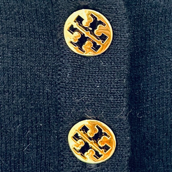 Tory Burch Cashmere Sweater with Gold Button Detail - Picture 2 of 7
